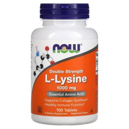 Now Foods L-Lysine 1000mg - 100 tabs (2022-09-1169)