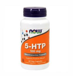 Now Foods 5-HTP 100mg - 60 vcaps (100-95-0188833-20)