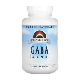 Source Naturals Serene Science GABA 750 mg - 180 tabs (2023-10-5114)
