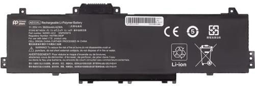 Акумулятор до ноутбука PowerPlant HP 240 G10 Series AE03XL 11.55V 3600mAh (NB462506)
