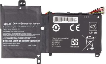 Акумулятор до ноутбука PowerPlant HP Pavilion X360 11-K HV02XL 7.6V 3400mAh (NB462490)