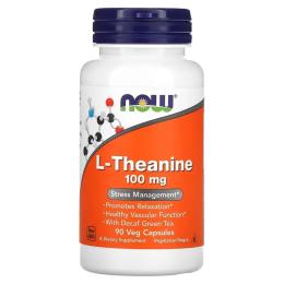 Now Foods L-Theanine 100mg - 90 vcaps (2022-10-2089)