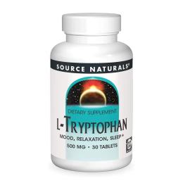 Source Naturals L-Tryptophan 500 mg - 30 tabs (2023-10-6163)