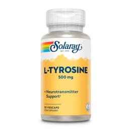 Solaray L-Tyrosine 500mg - 50 vcaps (2023-10-2396)