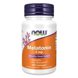 Now Foods Melatonin 3mg - 180 lozenges (100-45-9054758-20)