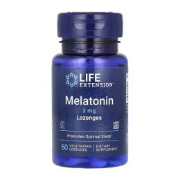 Life Extension Melatonin 3mg - 60 vegetarian lozenges (2023-10-4283)