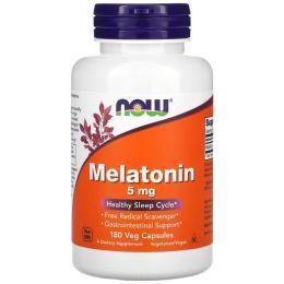 Now Foods Melatonin 5mg - 180 caps (100-55-9118665-20)
