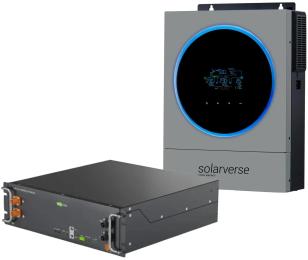 Сонячний інвертор Solarverse SV-1SV6K1-LES5.1K1 6kW 5.1kWh 1BAT LiFePO4 (SV-1SV6K1-LES5.1K1)