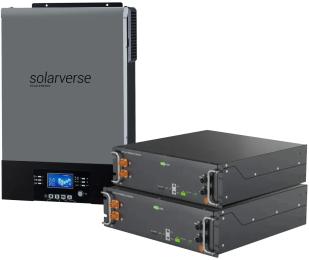 Сонячний інвертор Solarverse SV-1SV6K2-LES10.2K1 6kW 10.2kWh 2BAT LiFePO4 (SV-1SV6K2-LES10.2K1)