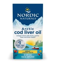 Жир з печінки тріски Nordic Naturals Arctic Cod Liver Oil - 90 softgels (2023-10-5974)