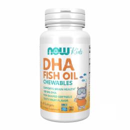Докозагексаєнова кислота Now Foods DHA 100mg Chewable - 60 sgels (2022-10-0049)