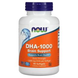 Докозагексаєнова кислота Now Foods DHA-1000 Brain Support - 90 softgels (2023-10-4598)