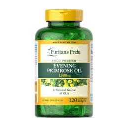 Олія вечірньої примули Puritans Pride Evening Primrose Oil 1300 mg with GLA - 120 softgels (2023-10-4593)