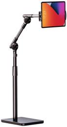 Тримач-підставка для телефона Rtako LD057 1.8M Three-axis Turbine Self-locking Lazy Bracket Black (6942063205890)