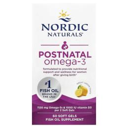 Омега 3 Nordic Naturals Postnatal Omega-3 - 60 softgels (2023-10-5966)