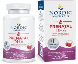 Жирні кислоти Nordic Naturals Prenatal DHA - 90 softgels Strawberry (2023-10-5948)