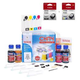 Система БПЧ WWM Pixma MG2440/MG2540 + Bk445/CL446 (IS.0131set)