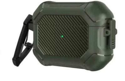 Чохол для навушників Infinity Carbon Silicone for AirPods Pro 2 Green