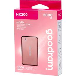 Зовнішній SSD диск GoodRam HX200 (SSDPR-HX200-2K0-RG) Rose Gold 2TB (USB3.2 Gen2x2)