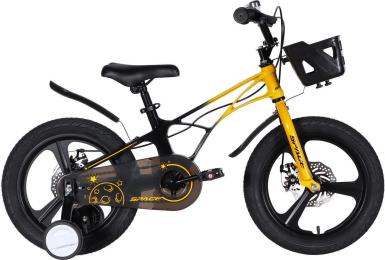 Велосипед MG 16 SPACE KID ANDROMEDA DD 9 2026 Yellow Black (OPS-SK-16-036)