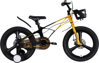 Велосипед MG 18 SPACE KID ANDROMEDA DD 10 2026 Yellow Black (OPS-SK-18-054)