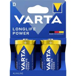 Батарейка Varta LONGLIFE Power D LR20 bl (2/12/60) (АРT8591)