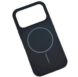 Чохол-накладка Infinity Silicone Case Luxury MagSafe для Apple iPhone 17 Pro Max Dark Gray