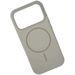 Чохол-накладка Infinity Silicone Case Luxury MagSafe для Apple iPhone 17 Pro Max Light Gray