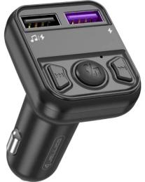 ФМ-модулятор Jellico FM1 2USB 3.1A Black