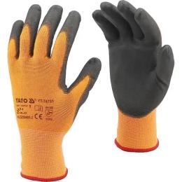 Рукавички робочі YATO YT-74751 Black Orange розмір 8