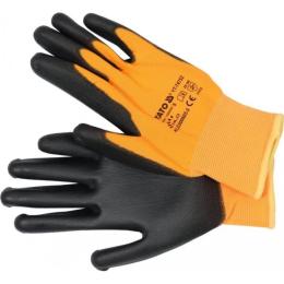 Рукавички робочі YATO YT-74752 Black Orange розмір 9