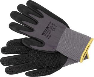Рукавички робочі YATO YT-74758 Black Gray розмір 9