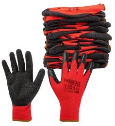 Рукавички робочі Neo Tools 97-645-9 Red Black 12шт