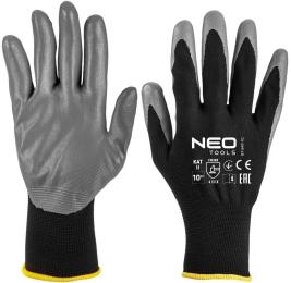 Рукавички робочі Neo Tools 97-647-10 Gray Black 12шт