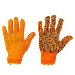 Рукавички робочі Voltronic ЗІРКА Orange 12 пар в упак