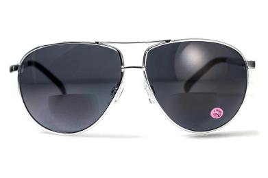 Окуляри сонцезахисні Global Vision Aviator Bifocal + 2.0 Gray