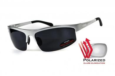 Окуляри сонцезахисні BluWater Alumination-5 Silver Polarized Gray