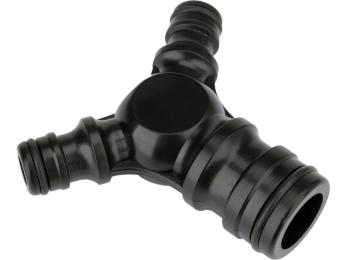 Зєднувач трійник високого потоку YATO для шлангів O= 1 з ABS пластика 12/96