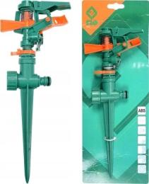 Зрошувач імпульсний 6-режимний FLO на кілку, до шлангу 1/2, оберт- 45-360, ABS-пластик 12/48