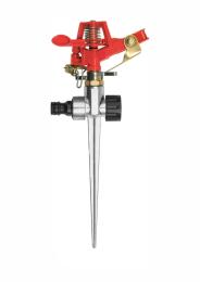 Зрошувач імпульсний 6-режимний YATO на кілку, до шлангу 1/2, межа дії- 24м, ABS-пластик + цинк 48