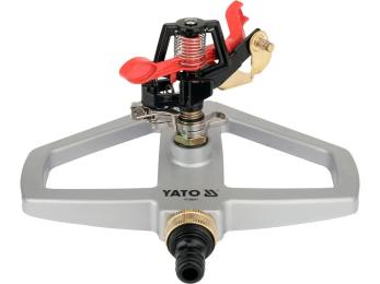 Зрошувач імпульсний 6-режимний YATO на металевій опорі, радіус поливу- 12-13 м, робочий тиск 2-4 Bar