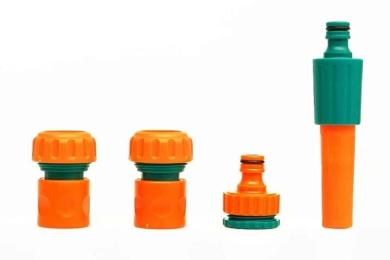 Зрошувач прямий FLO з набором зєднань 1/2, 3/4, ABS-пластик, 4 шт 12/72