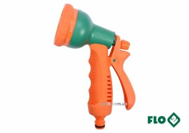 Зрошувач-пістолет 8-режимний FLO до шлангу 1/2, ABS-пластик 12/48