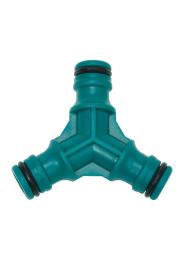 Трійник - зєднювач FLO для шланга /ABS/ (БЛІСТЕР) 24