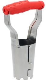 Саджалка ручна для коренеплодів і розсади YATO l= 240 мм, O= 60 мм з нержавіючої сталі 24 (YT-88750)