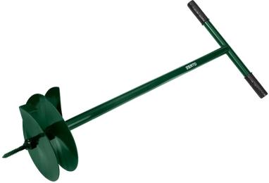 Земляний бур VERTO ручний для грунту d25см, 115см (15G072)