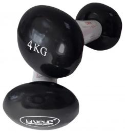 Гантель LiveUp VINYL DUMBBELL EGG HEAD (LS2001-4)