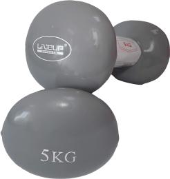 Гантель LiveUp VINYL DUMBBELL EGG HEAD (LS2001-5)