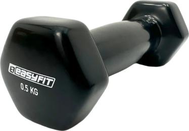 Гантель EasyFit EF-0005-BK Black 0.5 кг