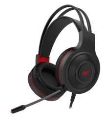 Накладні навушники Havit HV-H2011D Black Red (Уцінений)